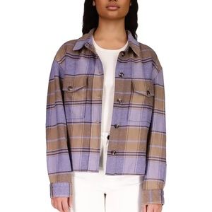Sanctuary Starstruck plaid Shacket Anthropologie